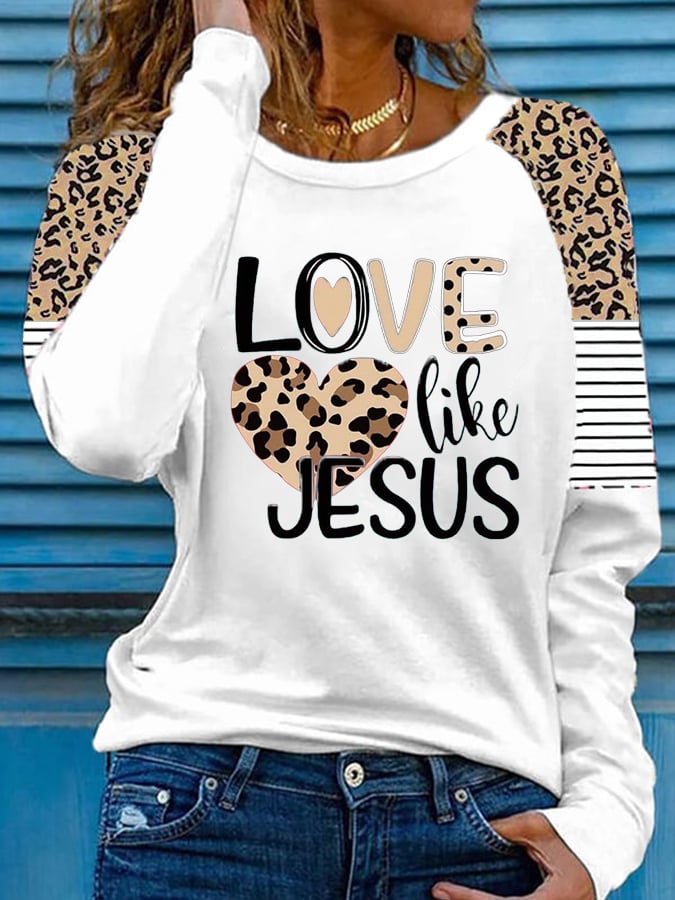 Women's Valentine's Day Printed Long Sleeve T-Shirt