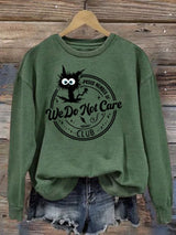 Retro Funny Proud Member Of  Print Sweatshirt