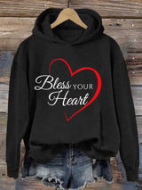 Women's Bless Your Heart Print Sweatshirt