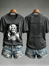 Women's  Vintage Signature Graphic Memorial T- Shirt