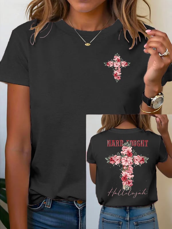 Women's Floral Christian  T-shirt