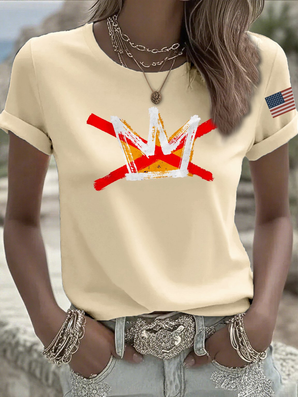 🔥Buy 3 Get 15% Off🔥Women's casual reject king T-shirt