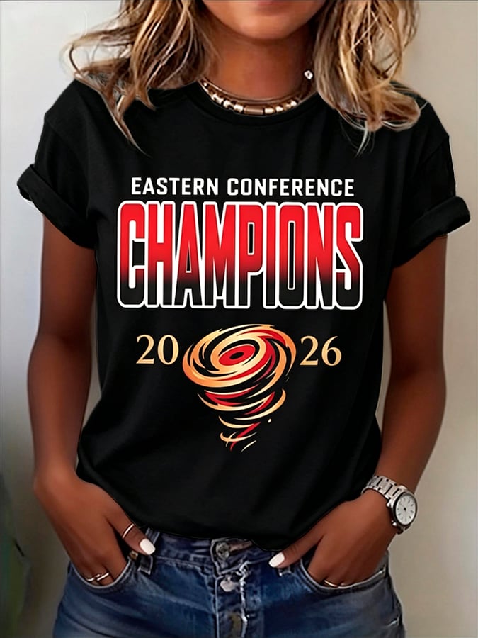 Women's Ice Hockey Graphic Casual T-Shirt