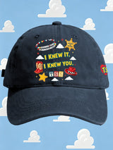 Retro I Knew It Print Baseball Cap