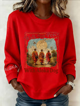 Women's Walk For Peace  Art Print Sweatshirt