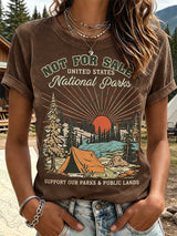 Women's "Support Our Parks & Public Lands" Comfortable short-sleeved T-shirt