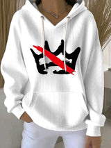 🔥Buy 3 Get 15% Off🔥Women's No Kings Print Casual Sweatshirt