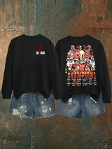 Women's   Football Print Sweatshirt