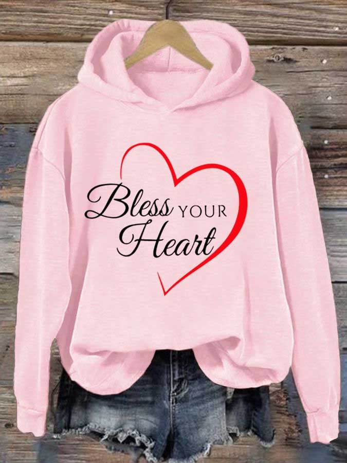 Women's Bless Your Heart Print Sweatshirt