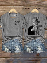 Women's  2Pac Rapper Print T-Shirt