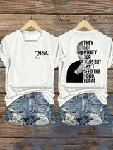 Women's  2Pac Rapper Print T-Shirt