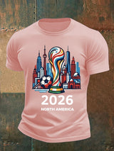 Men's  North America WC 2026 Soccer printed T-shirt