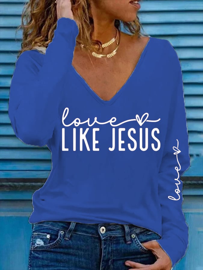 Women's Valentine's Day  Print Casual T-shirt