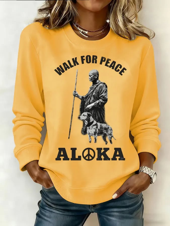Women's Walk For Peace  Art Print Sweatshirt