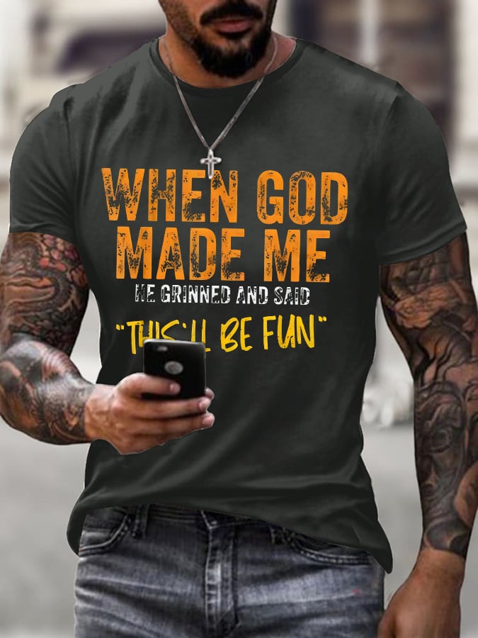 🔥Buy 3 Get 15% Off🔥Men'S Casual Faith Short-Sleeved T-Shirt