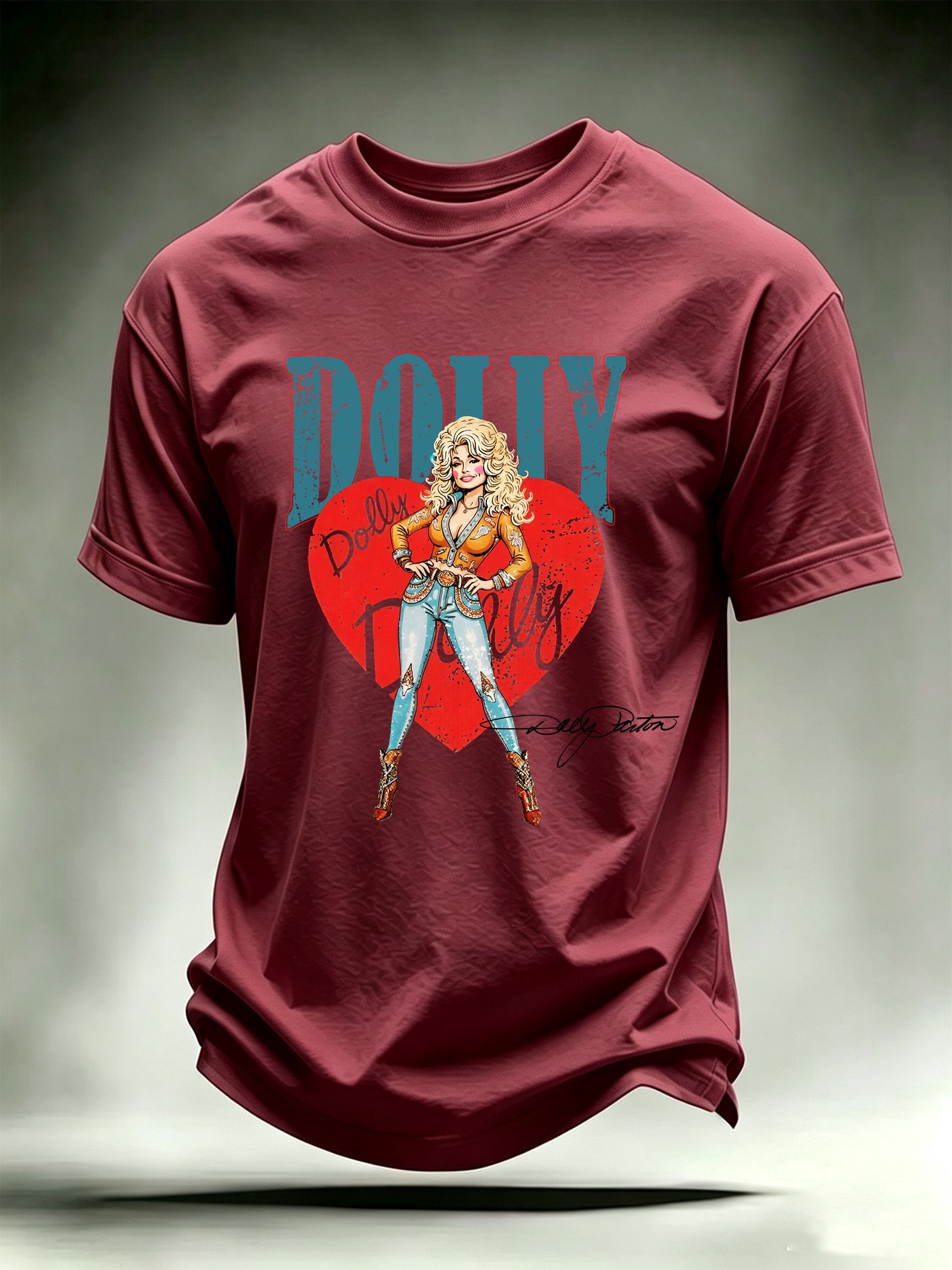 Men's Vintage Country Music Tribute Parton Tour T-Shirt