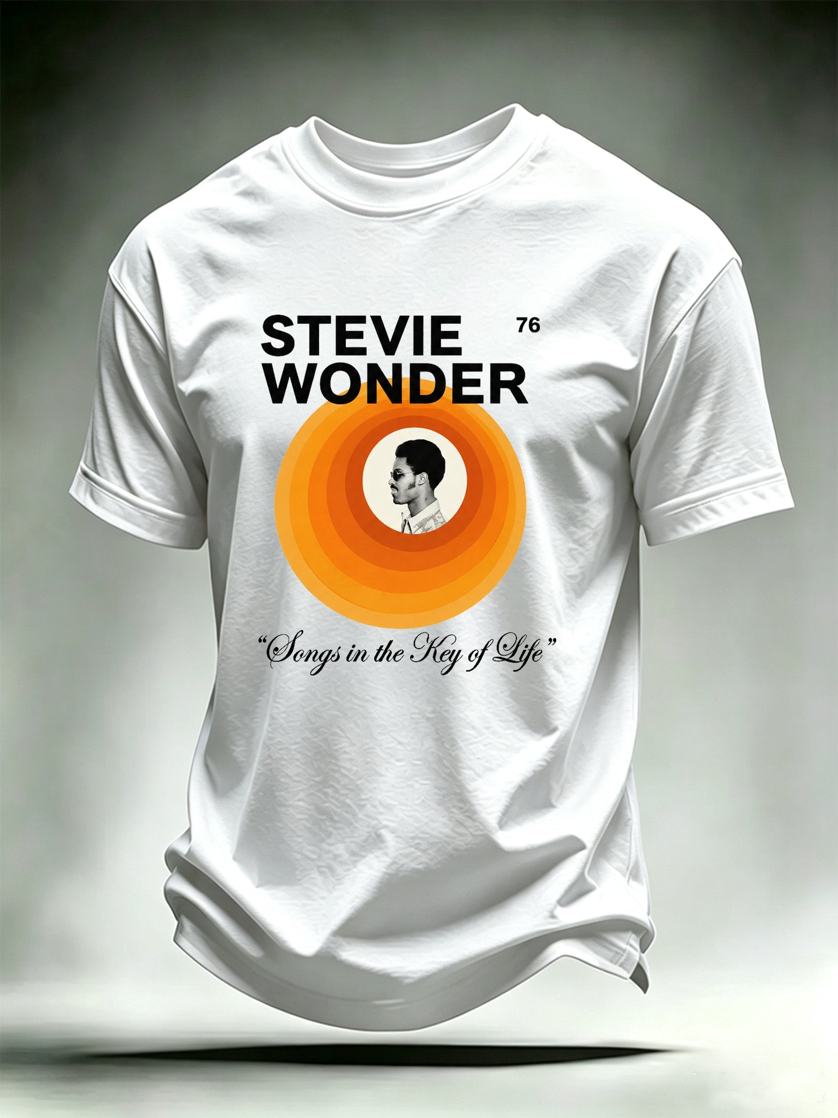 Men's Retro Album Concentric Circles Graphic Apparel Anniversary Tour Shirt