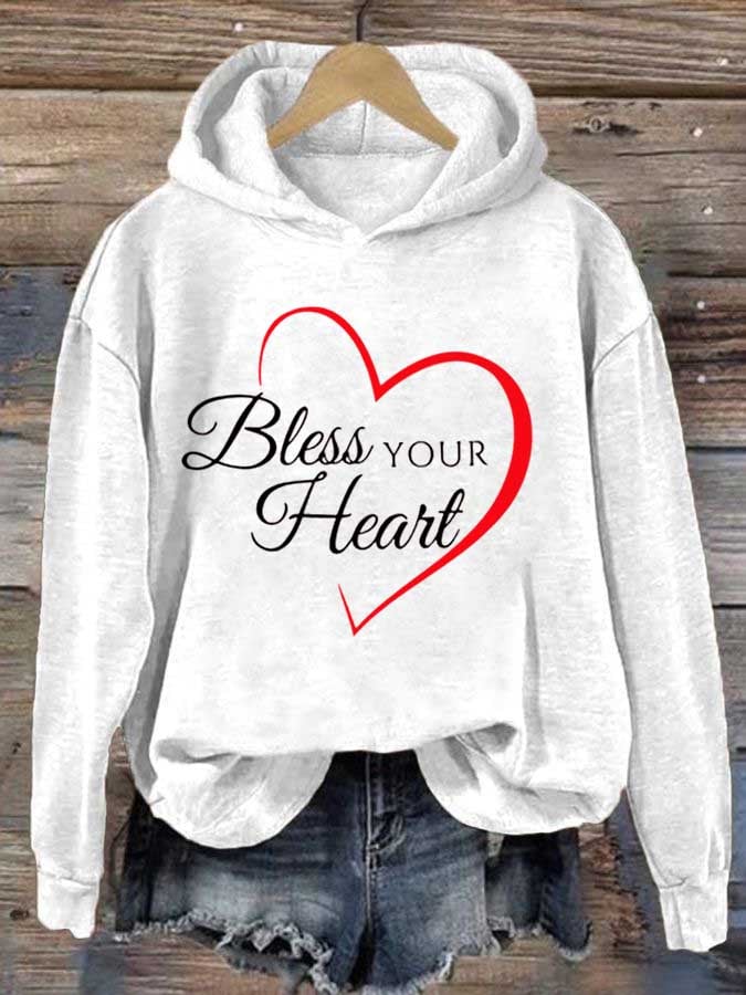 Women's Bless Your Heart Print Sweatshirt