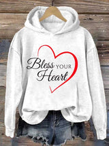 Women's Bless Your Heart Print Sweatshirt