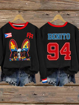 Women's Puerto Rico Print Sweatshirt
