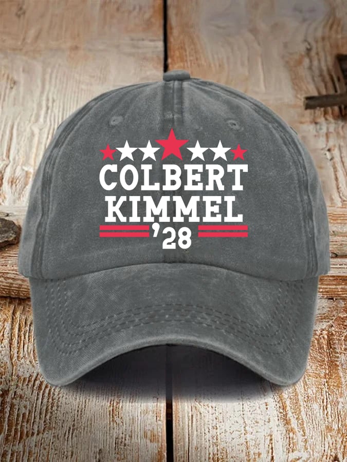 Unisex Talk Show Colbert Kimme 2028 Print  Cap