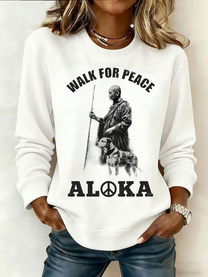 Women's Walk For Peace  Art Print Sweatshirt