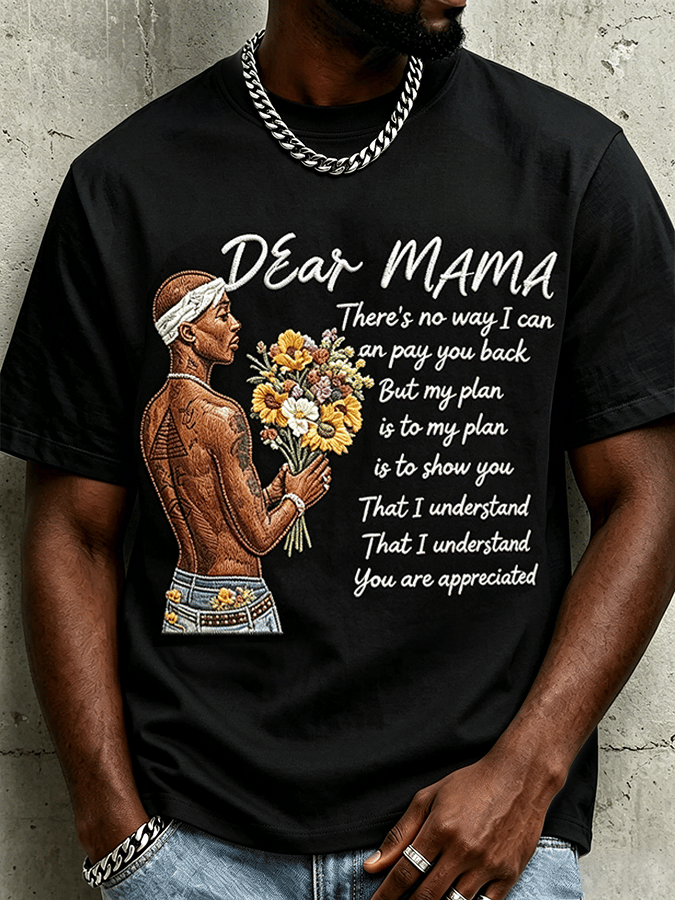 Men's Retro 90s Hip Hop Style Comfortable Pure Cotton T-Shirt