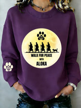 Women's Walk For Peace  Art Print Sweatshirt