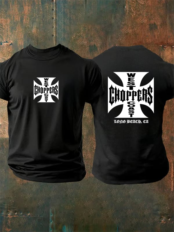 Men's  West Coast Choppers-Inspired Paul Tribute  Print  T-Shirt