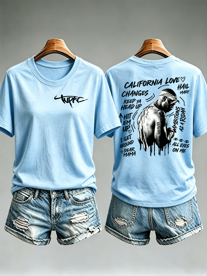 Women's Old School Rap Culture Iconic Hip Hop Legend Tee