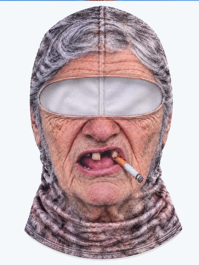 Men's Outdoor Warm Balaclava with Funny Expressions