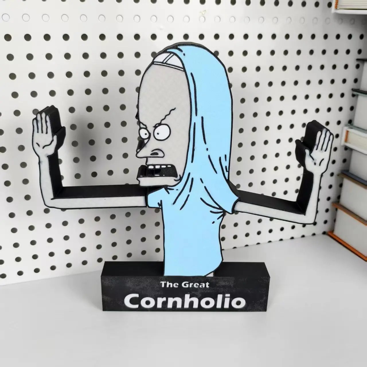 The Great Cornholio Funny Toilet Paper Holder, Weird Cool Bathroom Decor Gift