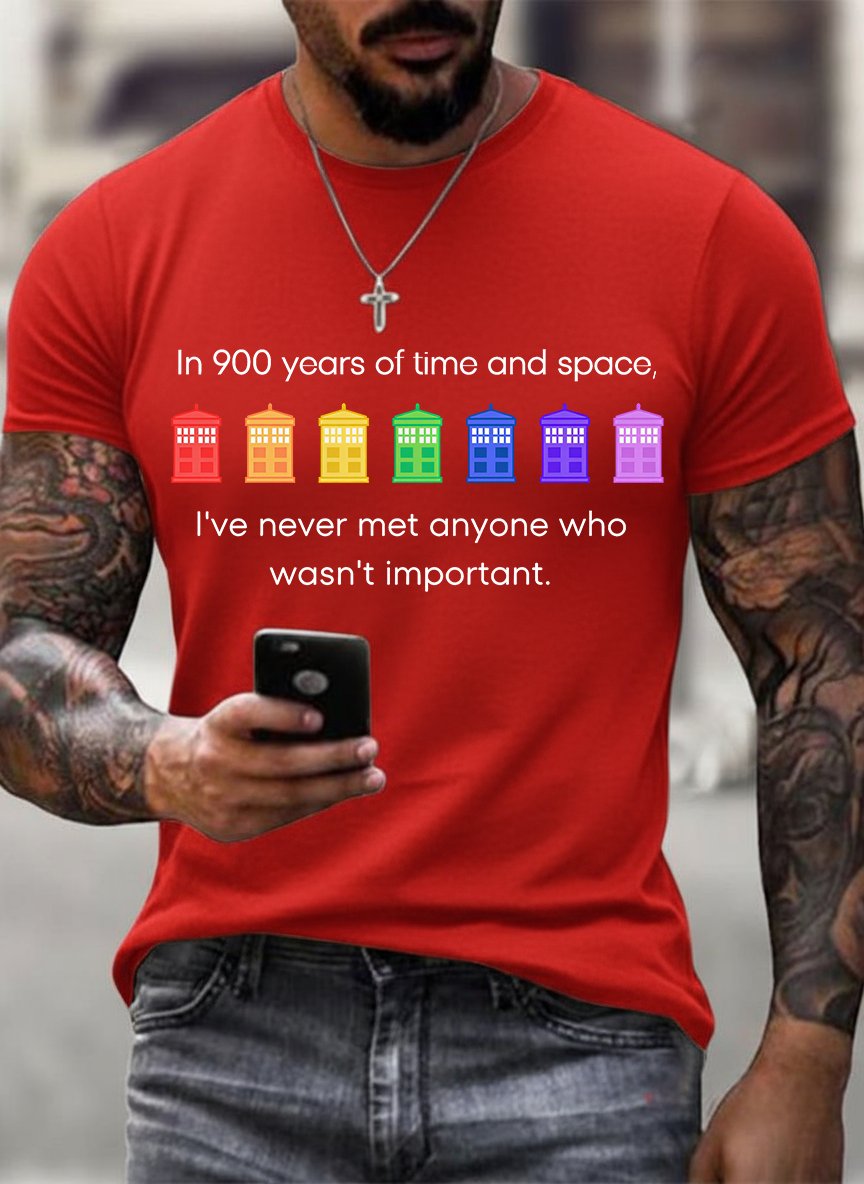 Men's  Pride Rainbow Police Box , LGBT Pride Month T-shirt