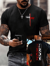 🔥Buy 3 Get 15% Off🔥🔥Hot Sale Picks 🔥Men's Faith Printed Casual T-Shirt