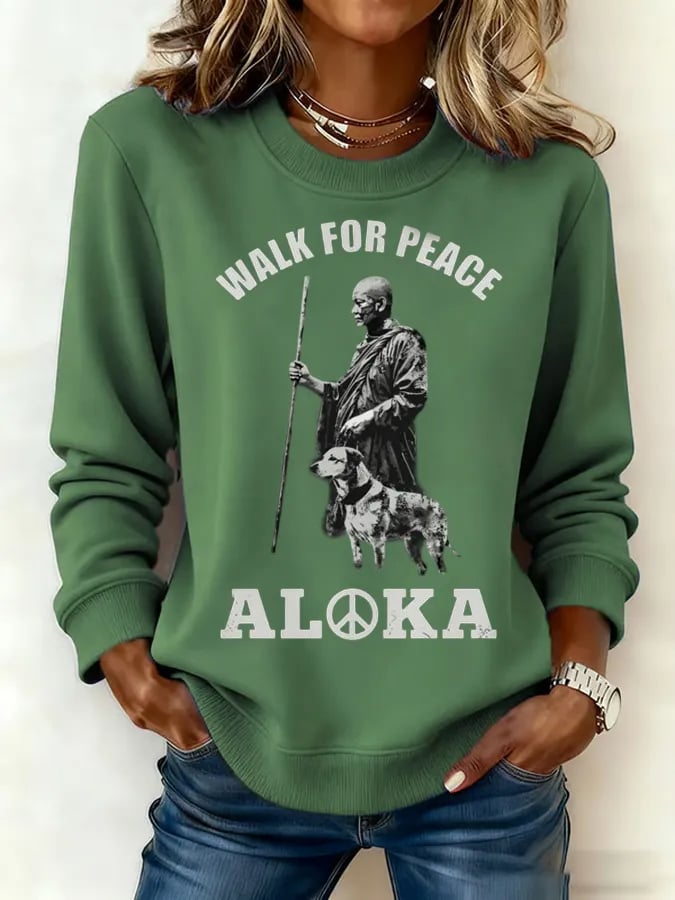 Women's Walk For Peace  Art Print Sweatshirt