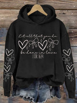 Women's Let All That You Do Be Done In Love Printed Sweatshirt