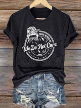Retro Funny Proud Member Of  Club We Do Not Care Menopause Perimenopause Print T-Shirt