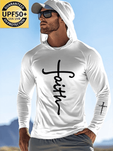 🔥Buy 3 Get 15% Off🔥🔥Hot Sale Picks 🔥Men's Faith Outdoor Sun Protection Breathable Cool Hooded Sun Protection Long Sleeve Top