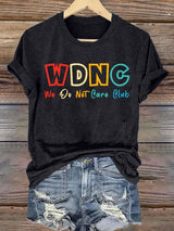 Women's  Retro Funny Proud Member Of Club Menopause Perimenopause Print T-Shirt