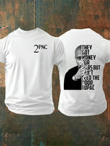 Men's  2Pac Rapper  Print  T-Shirt