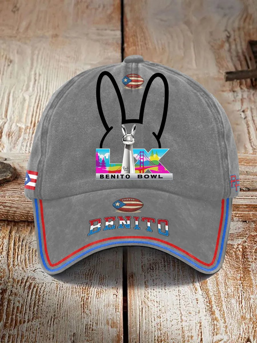 Puerto Rico Print Baseball Cap