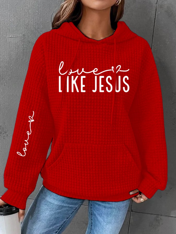 Women's Valentine's Day Casual Hooded Sweatshirt