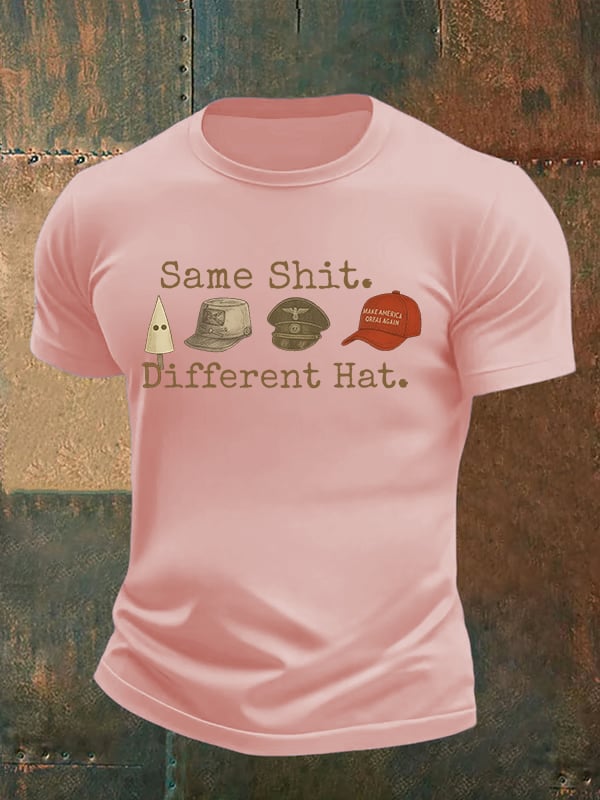 Men's  Same shit Different costume Print T-Shirt