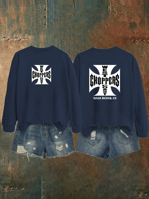 Women's  West Coast Choppers-Inspired Paul Tribute Print Sweatshirt