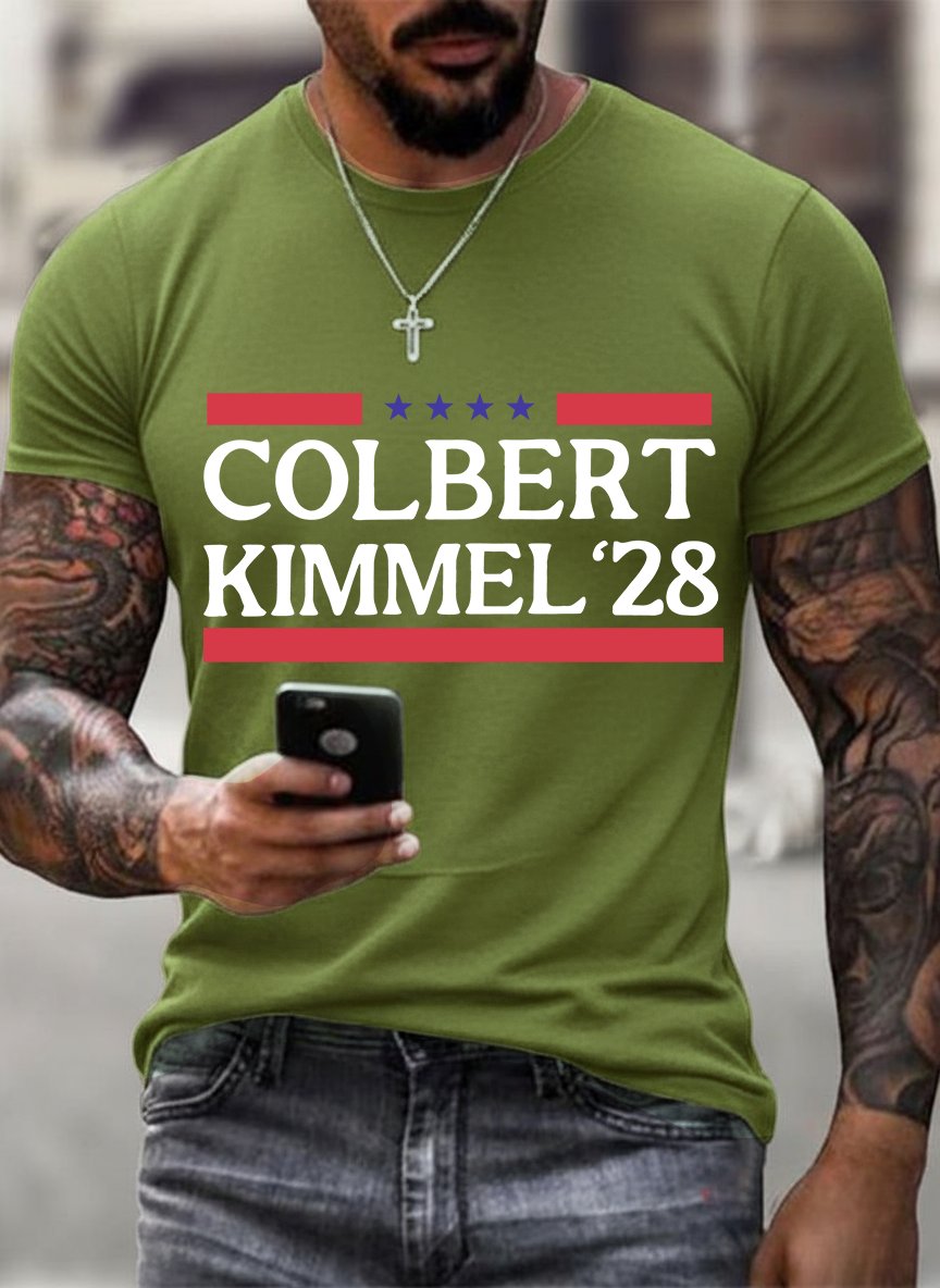 Men's Modern Talk Show Colbert Kimme Legend 2028 T-shirt