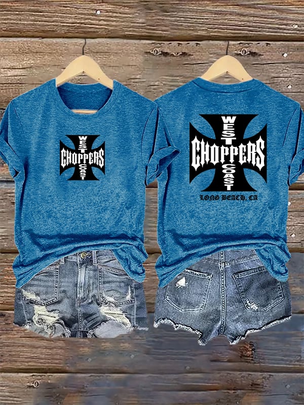 Women's  West Coast Choppers-Inspired Paul Tribute Print T-Shirt