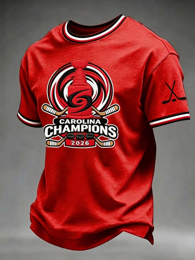 Men's Ice Hockey Print T-Shirt