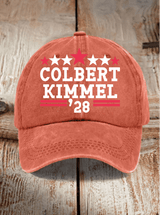 Unisex Talk Show Colbert Kimme 2028 Print  Cap
