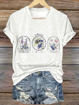 🔥Buy 3 Get 15% Off🔥Women's Floral FDT Print T-Shirt