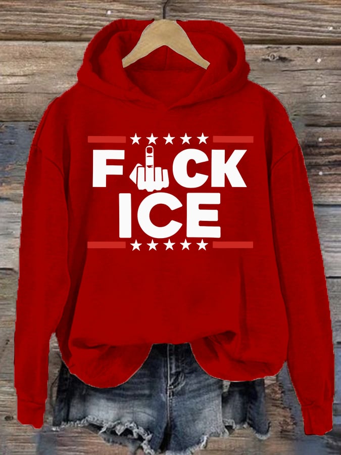 Women's  ICE  Print  Hoodie